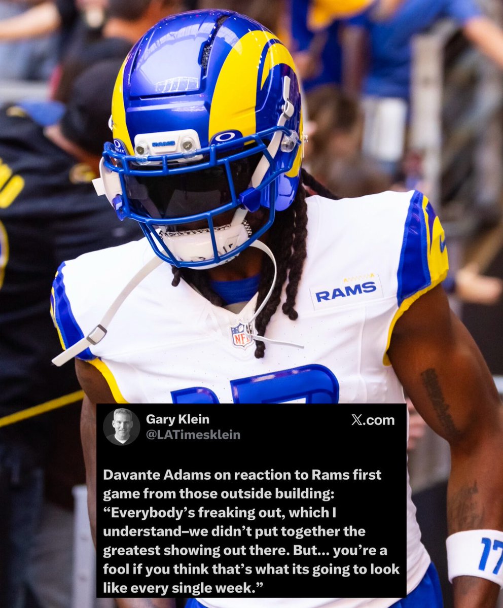 RamsTapes's tweet photo. Davante Adams — “you’re a fool if you think that’s what it’s going to look like every single week.” Yall heard the man! 😂😂😂🤫 https://t.co/XL9BwF8TKw