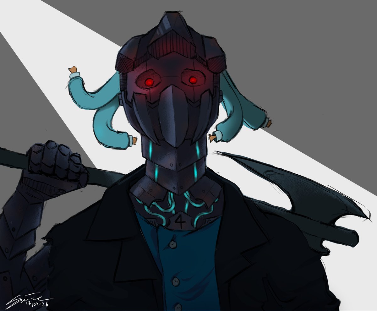 MimelaL's tweet photo. "I need to know... WHAT are you?"

//i dont know why i did this to myself, i dont know how to draw bodies and i went too hard on trying to do the... details i guess. without knowing how to actually go about it.  
lesson for next time i guess//

#4cvitfanart #nqh #notquitehuman https://t.co/cDOWIaKviZ