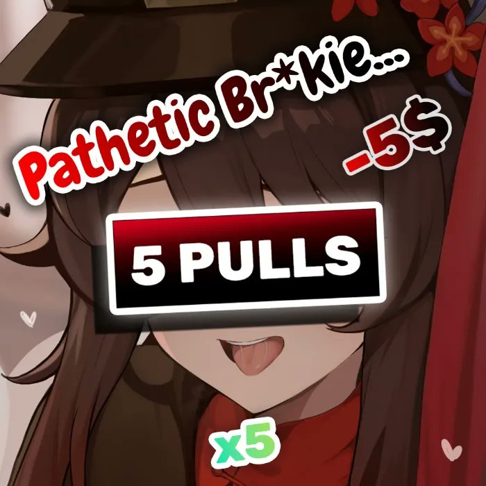 ViviCensors2DFD's tweet photo. Double gift! This pathetic piggy, footaddict25 just got me 5 Gacha Rolls~~💜Learn to be more like them~😘I know you want to be a mindless drone for me!~ Does Piggy wanna say something?: "GOOD NIGHT GODDESS VIVI "
https://t.co/PUBnvkN2AN #2DFD #BetaCensor https://t.co/jwGr29XqMH