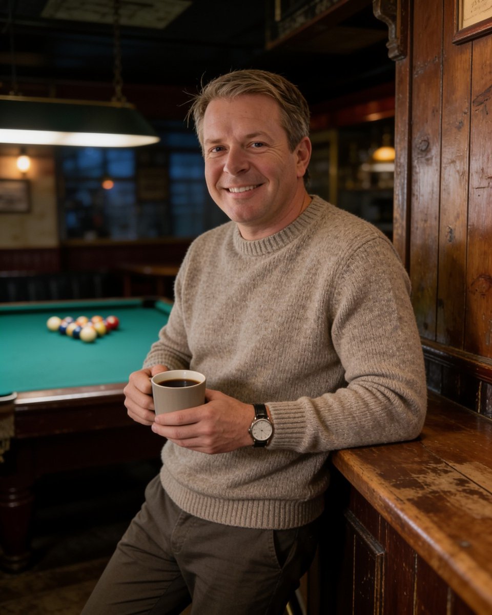 Joe_dirt501's tweet photo. Nothing beats the quiet pause with black coffee and the hum of the pool hall. Itβs not just the game - itβs the ritual that makes this place home. How do you recharge between rounds? #PoolLife https://t.co/Rue41KFF6w