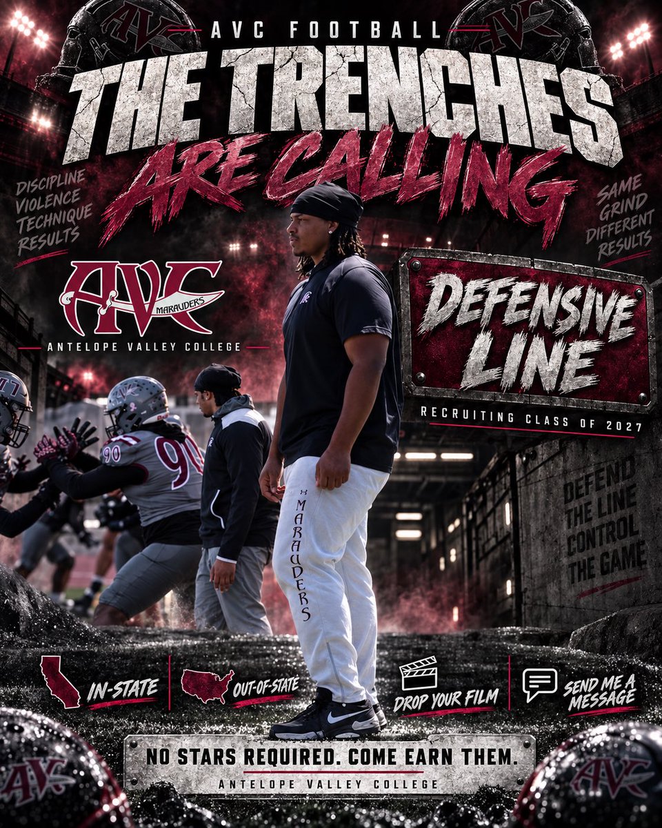 Aurionpeoples_'s tweet photo. Class of ‘27 &amp; ‘28 
Defensive Tackles and Defensive ends 
Drop first 3 game films🫡
TAP IN. Looking for hard workers with a un relentless motor and physical will https://t.co/5wluSDFLZ9