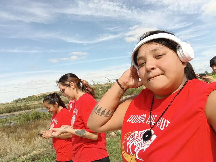 WaterLakota's tweet photo. STANDING ROCK -- Lakota Youth Runners running into the Mni Wiconi #NODAPL Ten-Year Reunion on Porcupine Creek. There's speakers and more, till Sunday. Censored News. https://t.co/m9DKl5iBrA