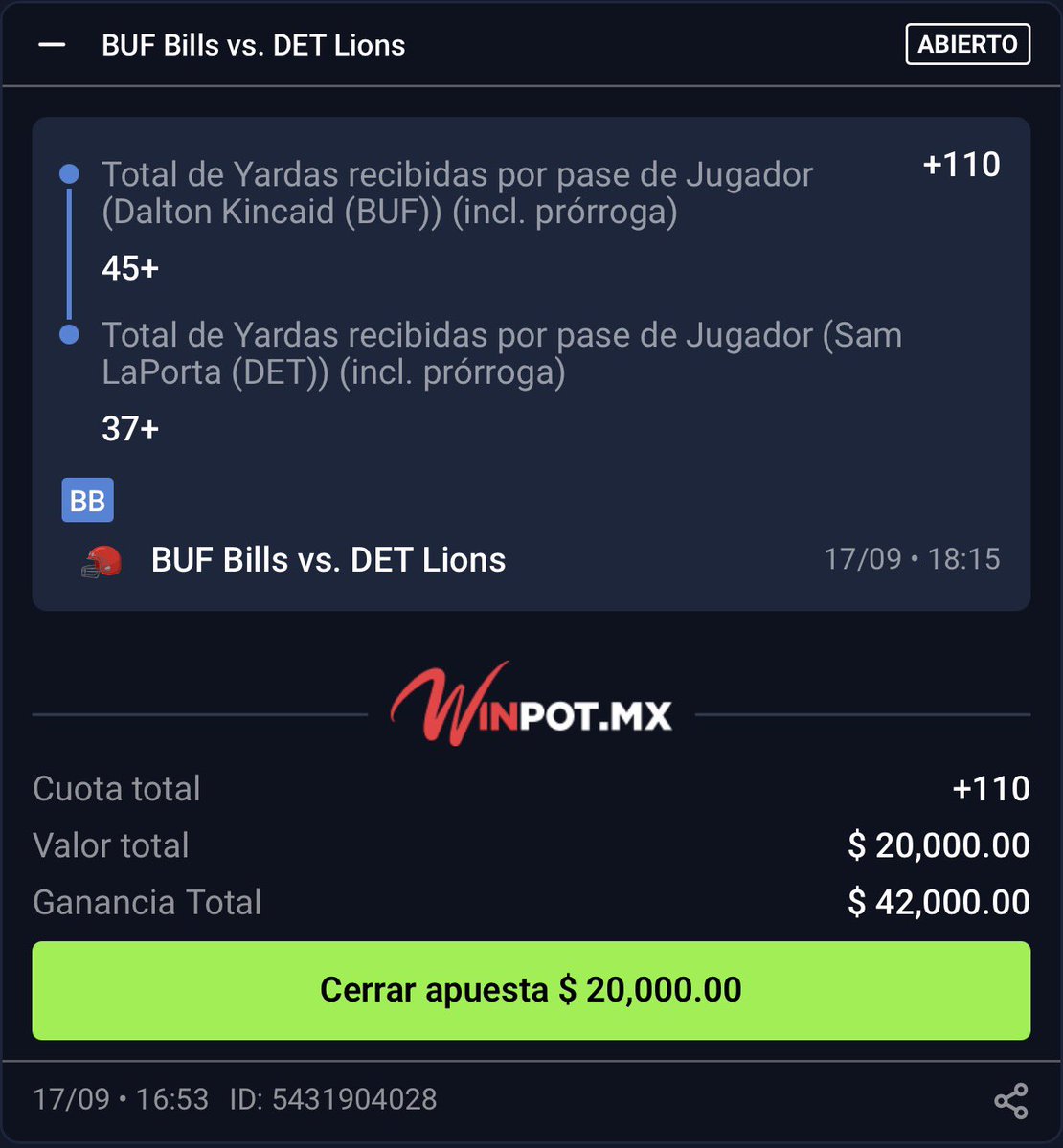 Manu_Cepeda1's tweet photo. El +110 de hoy A doblar bank 🏈

Se van 2k entre los ❤️🔁💬 salen 5 ganadores https://t.co/BjC3irAopO