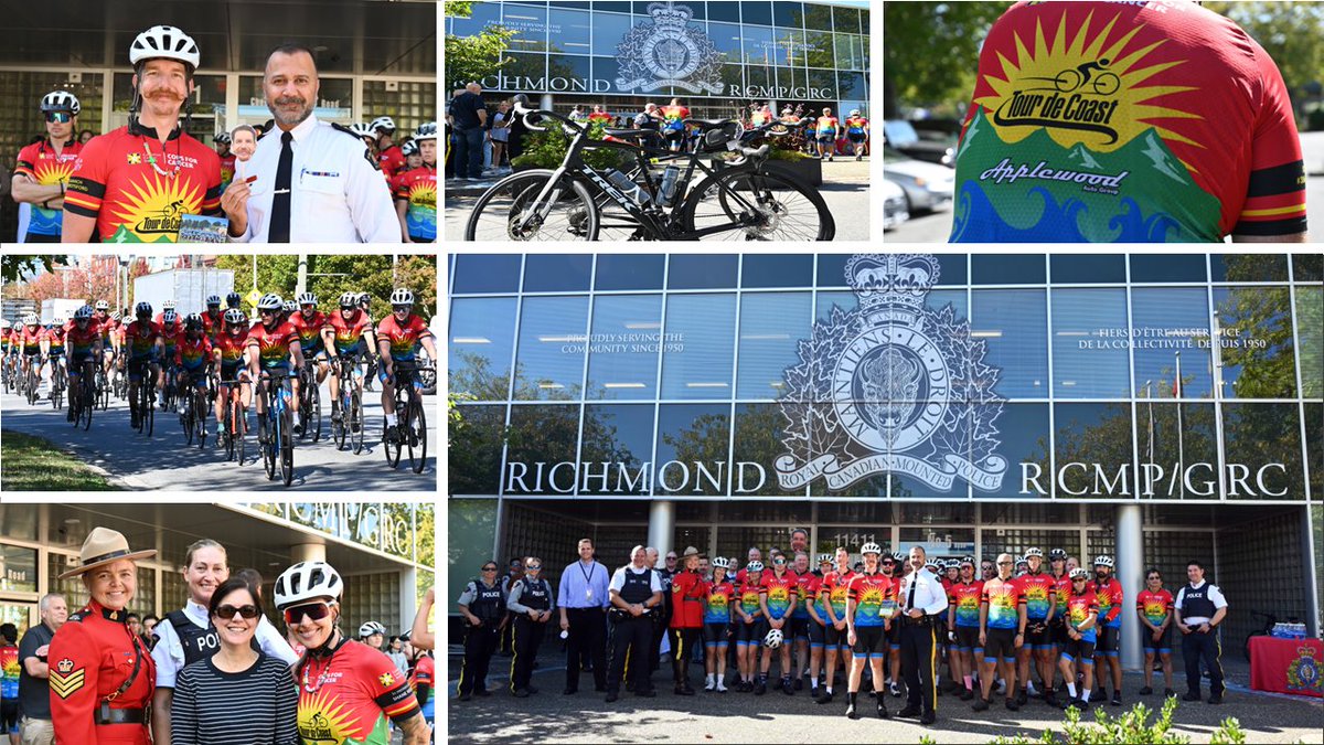 RichmondRCMP's tweet photo. Richmond RCMP Welcomes Cops for Cancer Tour de Coast Riders on Day 7

🚴💛 Today, Richmond RCMP was proud to welcome the Cops for Cancer Tour de Coast riders to the Richmond Detachment as they reached Day 7 of their 8-day, 700 km journeyin support of the Canadian Cancer Society.

A special shoutout to Richmond RCMP rider Cst. Nick Dessureault, who continues to pedal for children and families affected by cancer while raising funds for childhood cancer research and support programs.

Join us in cheering him on and supporting this important cause.