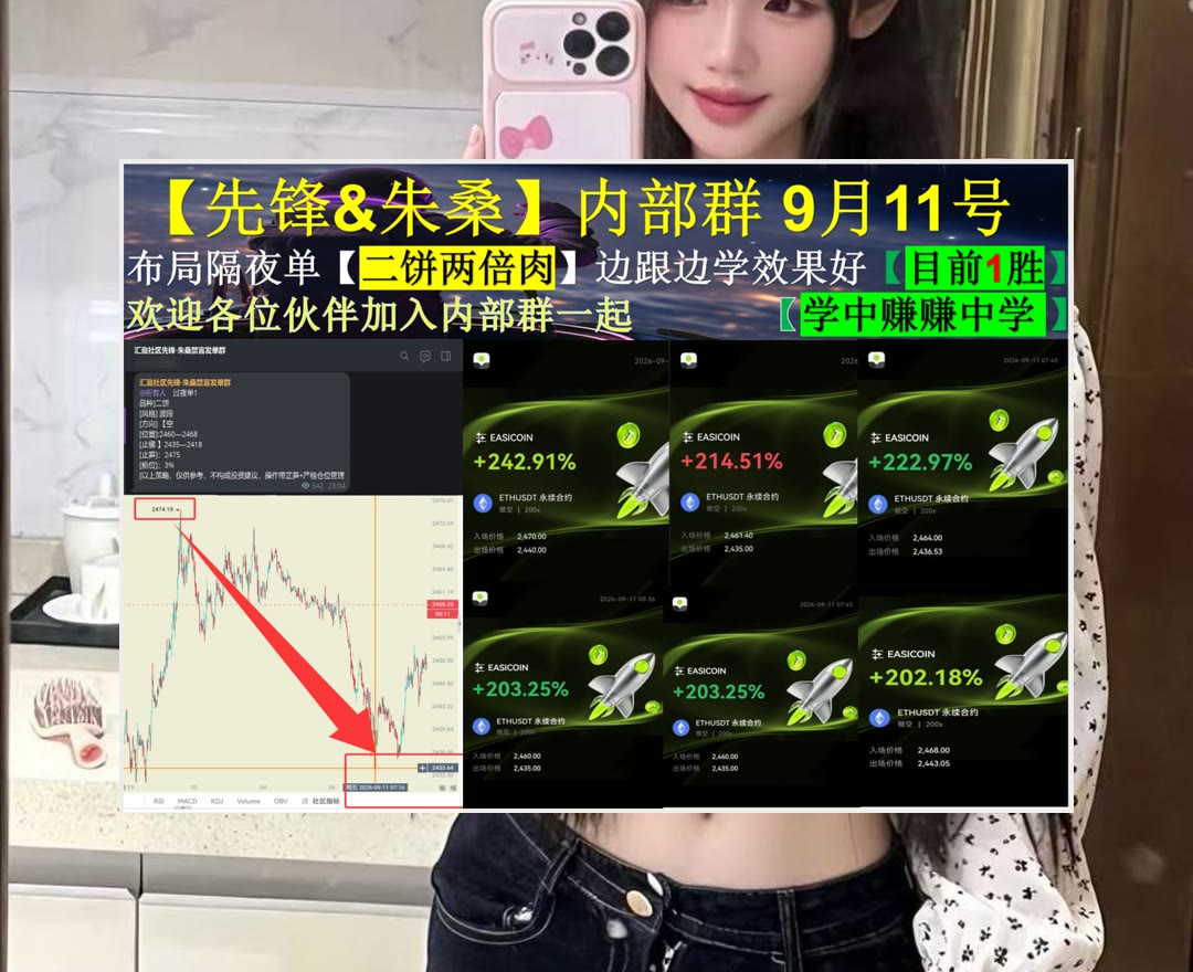 SharleenBawxwk's tweet photo. Life is 10% what happens to us and 90% how we react to it.
ETH行情反复变化？关注价格趋势。稳定币🗾赵长鹏💄巨鲸研究院🉑跌
共识机制🧧瑞波币🧐徐护士🈳漏洞赏金
比特币 以太坊 币圈 免费合约跟单社区👉 @fzy988 👈 https://t.co/v1862p2ndI