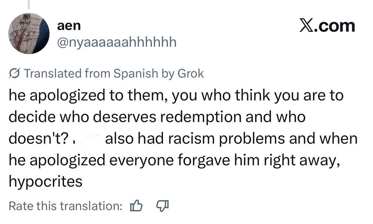 HANJI_PROTECT's tweet photo. ⚠️ BLOCK AND REPORT ‼️

It’s honestly deplorable seeing 🐿️’s own fans throw him under the bus just because our fanbase asked people not to associate him with someone involved in a racism scandal as recently as 2024.
They are going as far as spreading his old raps just to prove a point. I’m honestly at a loss for words. 🐿️ was 13 when those lyrics were written, while this man was 23 in 2024.

Block and report these accounts. Also stop engaging in this topic, we just wanna move past this and go back to our usual reports. Leave 🐿️ alone.

Categories Mentioned in Reply

❕RNB THE ACC
- 계정 신고 및 차단

🛑 PLS DO NOT INTERACT 🛑
- 상호 작용하지 마십시오

ACCOUNT LINK IN THE REPLYS