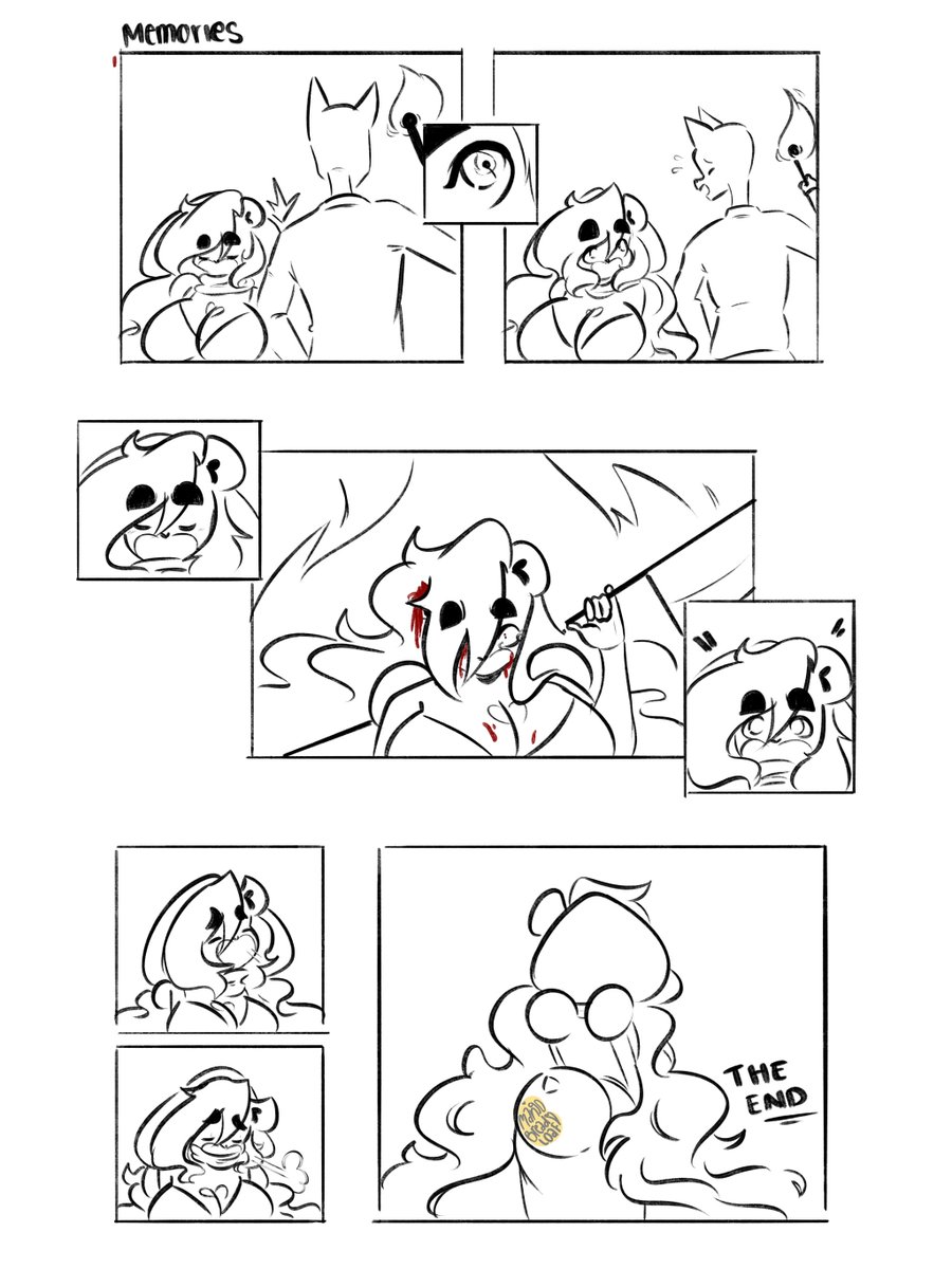 mango_breadloaf's tweet photo. I can't remember if I ever posted this. I tried to make a comic with little to no words (since Mango is mute). She just had a little flashback in her canon timeline. #oc #furry https://t.co/MVv9jBTuVj