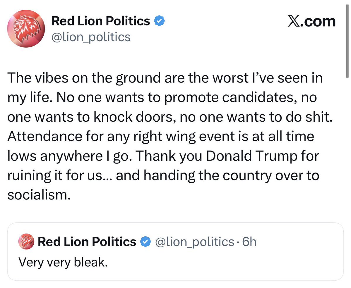 harryjsisson's tweet photo. Republicans are in complete chaos and panic. https://t.co/BFrQI9dBO9
