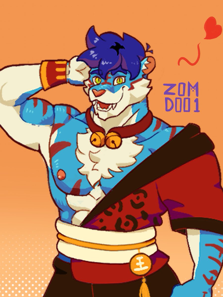 zomdoo1's tweet photo. Why so blue mr Tiger? #furryart  #furrytiger #tiger #zomdoo1 #BlueTigers https://t.co/BQ4BxkFU6T