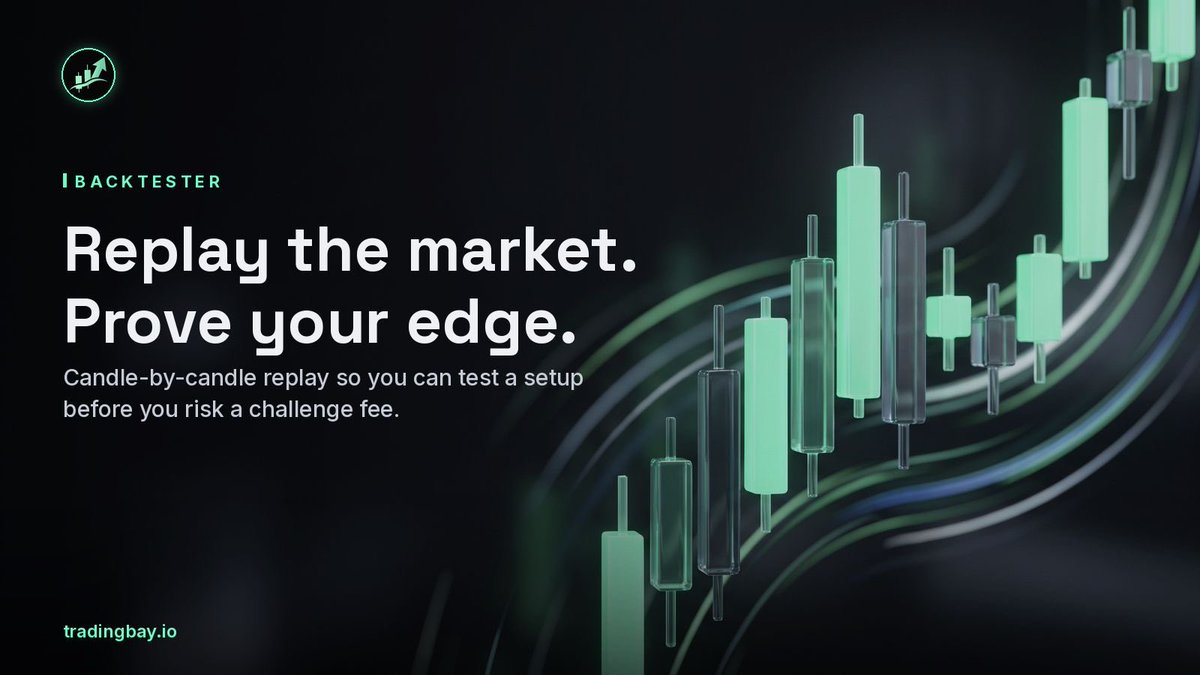 TradingBayio's tweet photo. Don't pay a challenge fee to find out your setup doesn't work.

Replay the market candle by candle and prove the edge first.

https://t.co/4cPjNwfnb6 https://t.co/bFVPlw7u0y