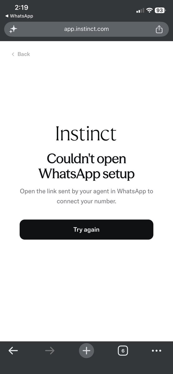 swit0x's tweet photo. @salemsayed What is it? And why I can’t connect to whatsapp even though i received OTP and everything https://t.co/iC90PaWiCv