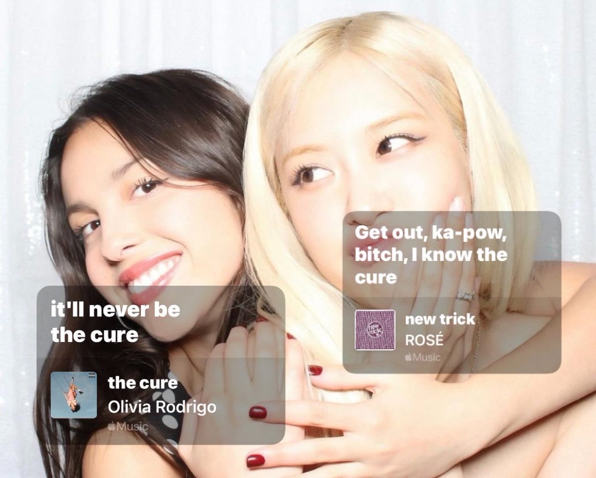 blauechapter's tweet photo. #newtrickbyrosé https://t.co/jnr0UhMldq