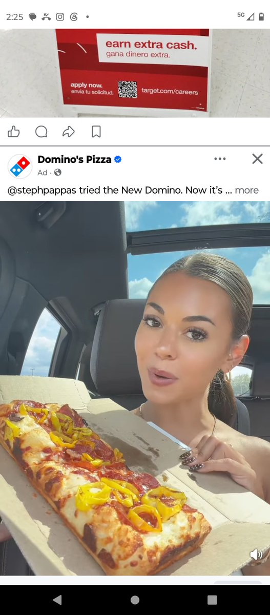 DannyOcchipinti's tweet photo. A domino styled pizza 🍕!! From Domino's Pizza! From Facebook! #dominos #dominospizza https://t.co/NZ73YgtFHL