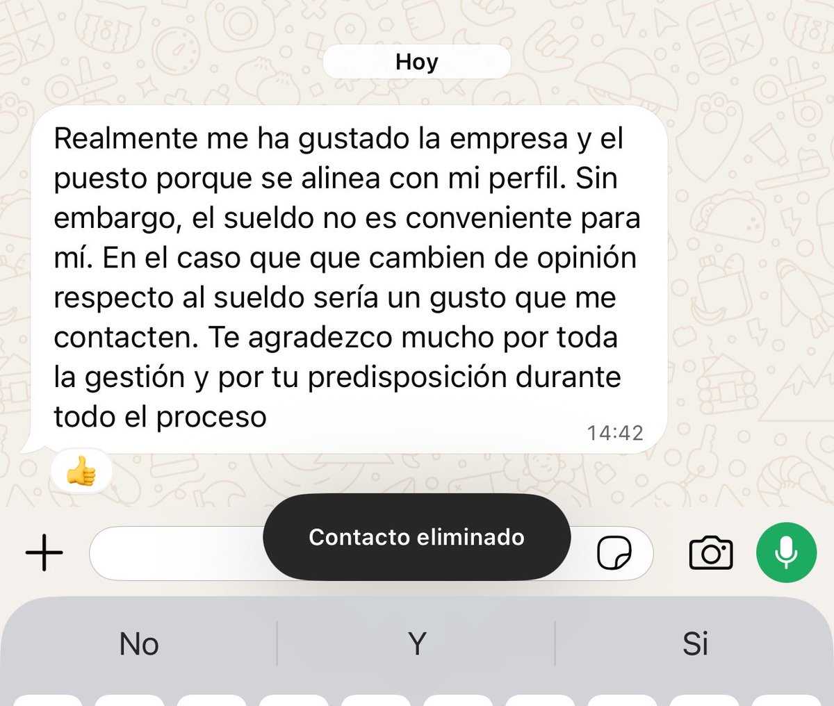 danielazqq's tweet photo. Directo a mi lista negra imaginaria por hacerme perder el tiempo 🙂‍↔️ https://t.co/kLdCDaRfZw