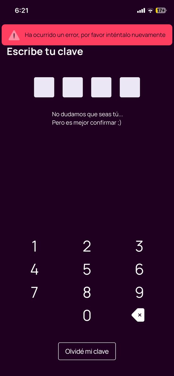 Pletitapp's tweet photo. @Nequi   cuando ingreso mi clave dice cancelado y despues esto …. que hago ?? https://t.co/5odRjLhPnz