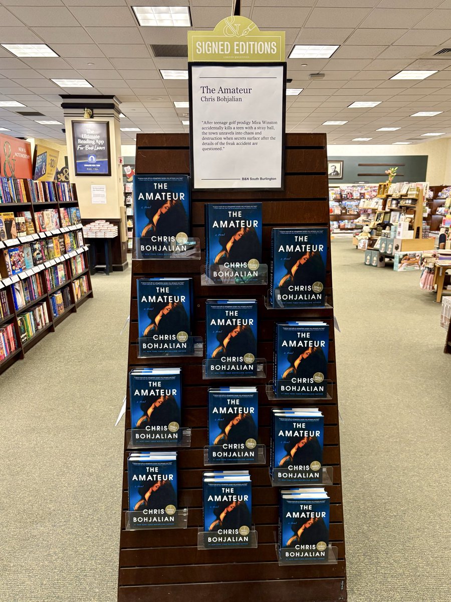 ChrisBohjalian's tweet photo. Booksellers like Jenn are remarkable people: it’s not merely that they read, but they share that love daily and encourage others to read, too. And these days, they are also standing with librarians to protect our right to read. Thank you, Jenn, @BNBuzz and all booksellers. https://t.co/wY2uKP6bmI