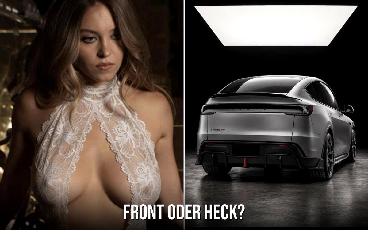EWolfsgruber's tweet photo. Front oder Heck @sweeneyllll @Tesla ? 😅 https://t.co/ax62xk3lrw