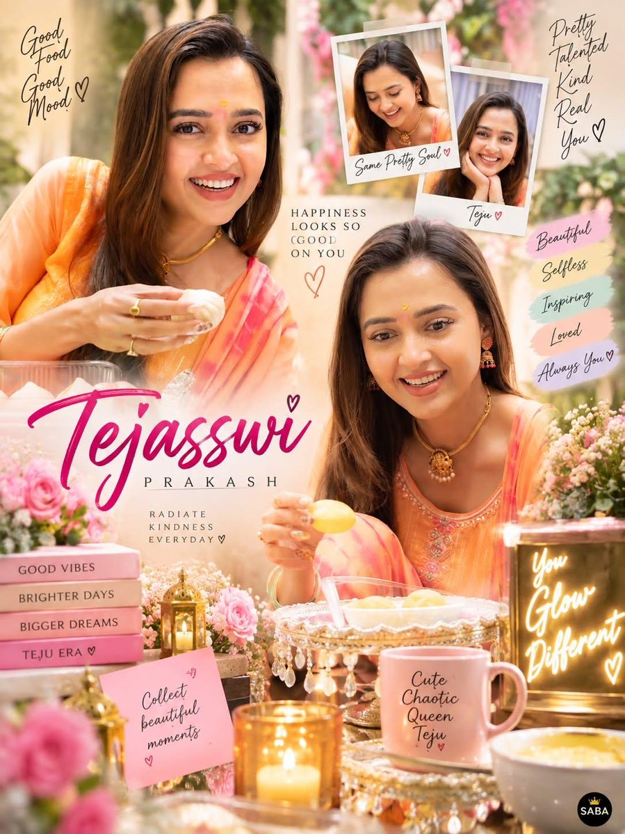 Teju_Pagalu's tweet photo. Teju has that rare kind of charm that feels effortless beautiful smile , warm heart, and a presence that instantly makes every moment brighter 🥹🌸✨
Simply Tejasswi Prakash being her happiest, cutest self ❤️

#TejasswiPrakash #TejaTroops #Tejran #BiggBoss20 https://t.co/OJ0DuSeMmS
