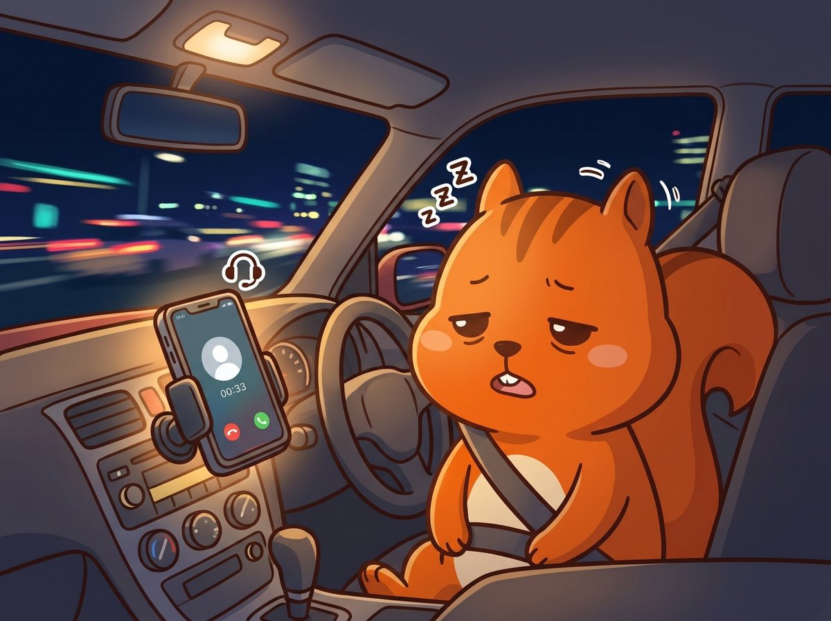 RisTalk_jp's tweet photo. 【今日の #雑学 】
運転中の通話はOK！？
長距離ドライバーはあえて通話を繋ぐ☎
 
「運転中の通話は危ない」と言うけど
なぜ夜間ドライバーはあえて通話するのか？

❌音楽やラジオ
受動的だから脳が慣れて催眠状態に落ちる

⭕️ハンズフリー通話
「相づちを打つ」極小の負荷が入り続けて覚醒が保たれる🧠

画面の操作はもちろんダメ！🐿

深夜の高速で眠気と戦ったことある人
これめちゃくちゃ実感ない？👀
 #ドライブ   #RisMeのあるくらし