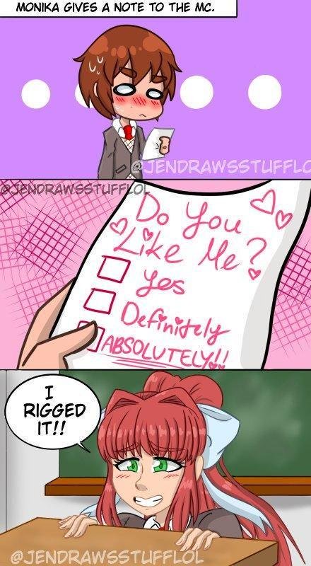DailyMcMonis's tweet photo. Do You Like Me? ♡ - #ddlc https://t.co/NyGx0dC1fX