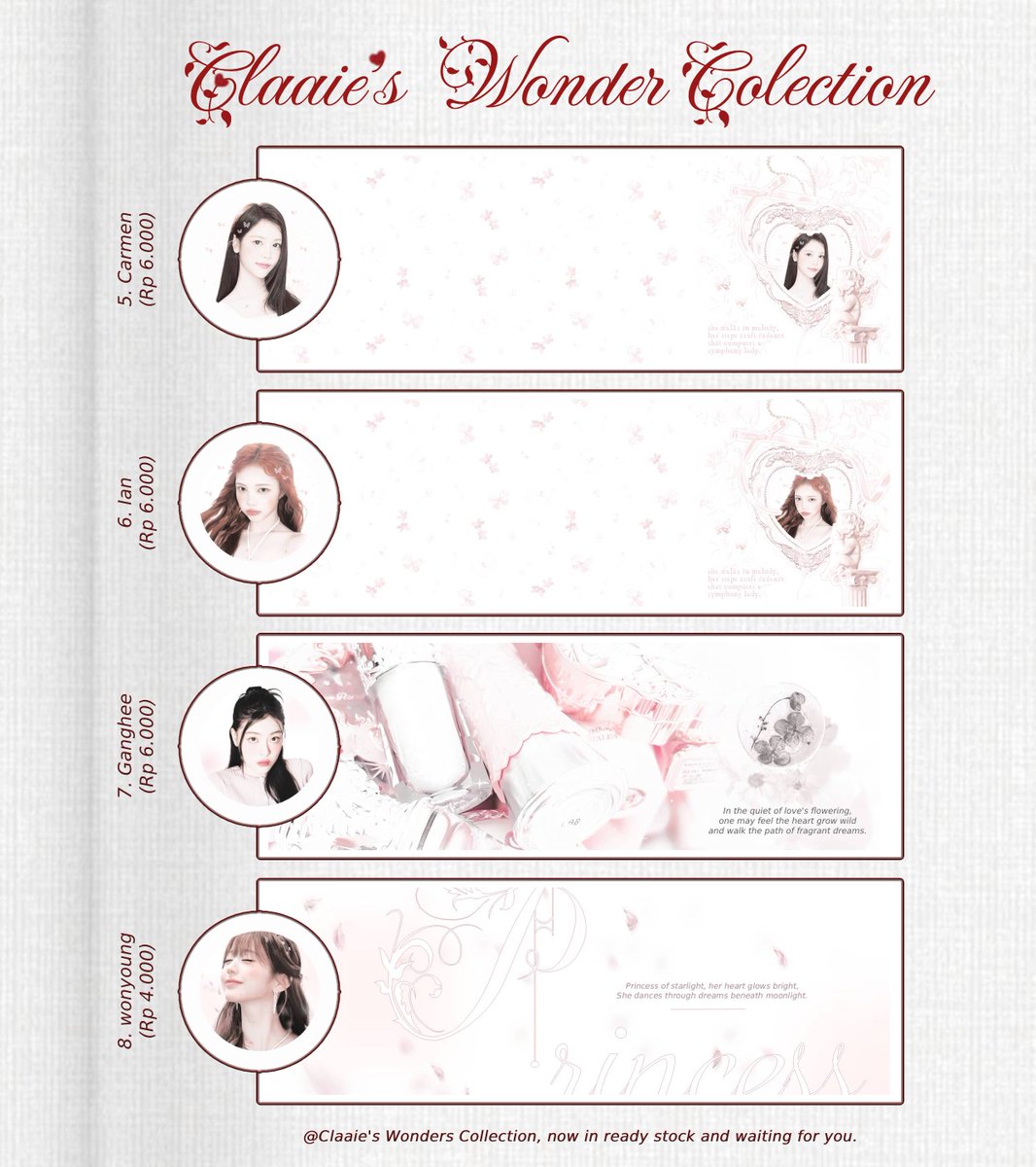 Claaie's tweet photo. ︎ ︎ ︎ 
tolong  bantu  repost?  #bealanjaㅤ 

aku  punya  layout  ready  stock,  price  on  pics.  boleh  langsung  chat  aku  di  dm  atau  telegram  yaa  kalau  mau take.  terima  kasih!  ♡
︎ ︎ ︎ https://t.co/Sh8p9SF8ga