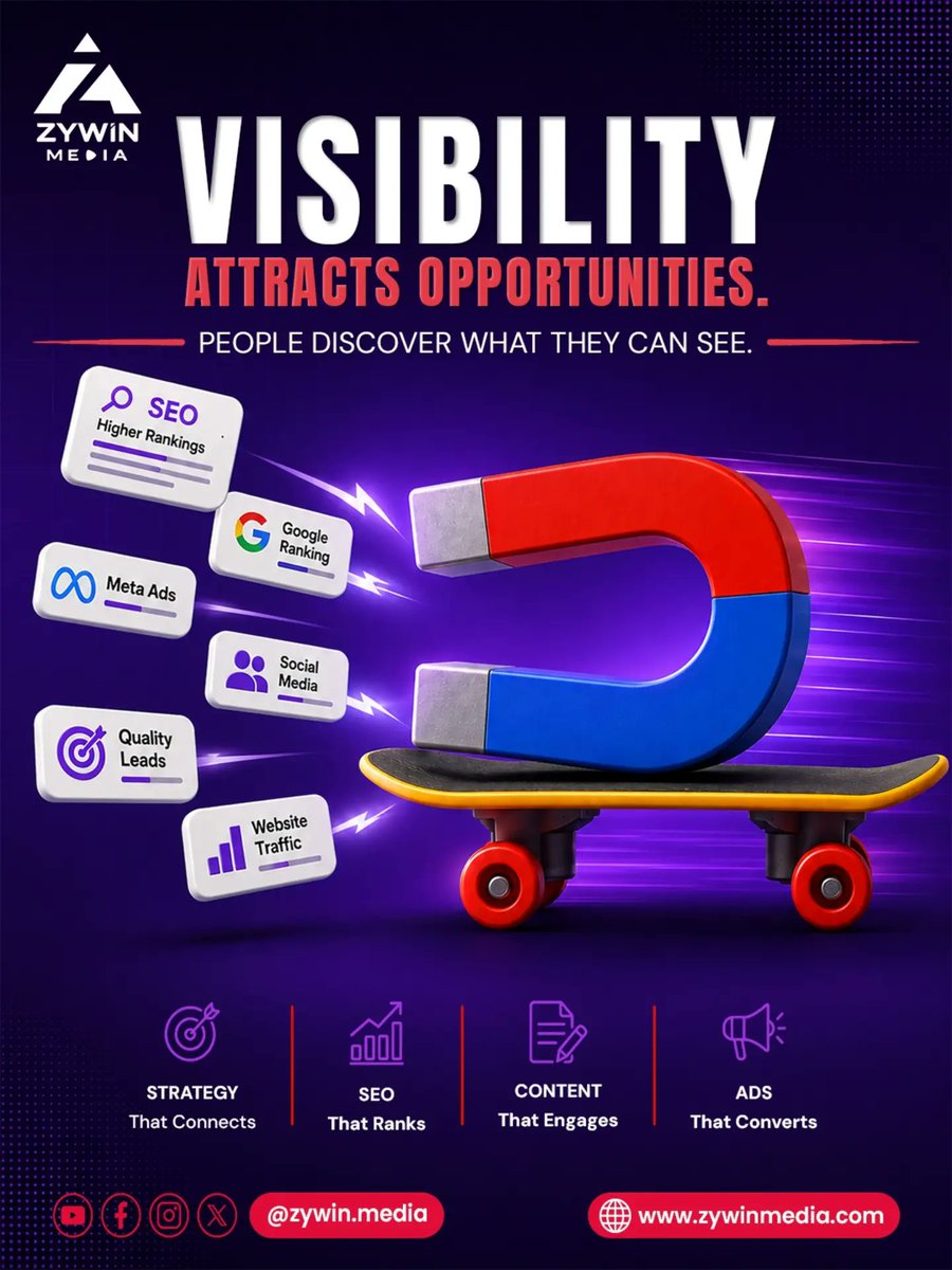 JosephineRok3's tweet photo. Visibility attracts opportunities. People can’t discover what they can’t see. If your audience doesn’t know you exist, even great products and services won’t generate revenue. We help brands grow through strategy, SEO, engaging content, and https://t.co/R93rbFTSJz
