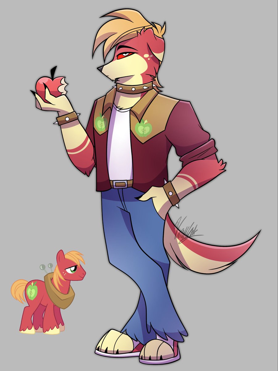 Vanillante's tweet photo. Hellhound!Big McIntosh 🍎💚

#HelluvaBoss #MLP https://t.co/DDl2mRxqqC