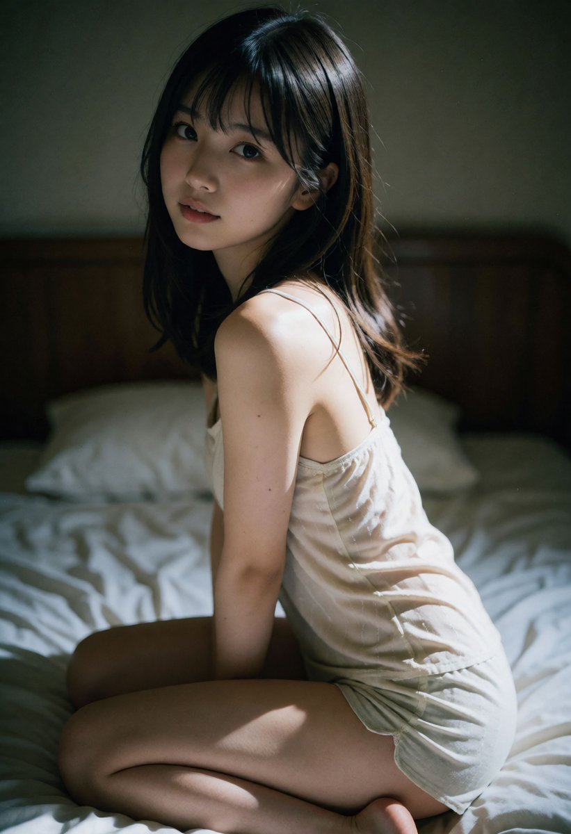 aiphot0_lab's tweet photo. 乱れた白いシーツ、肩越しにふり返る視線。しっとりと湿った肌に、午後の光だけがやわらかく触れていく。

https://t.co/GnwwecsPFM

#AIグラビア #AIart #AI美女
※AI生成画像です https://t.co/5LiPulNQ22