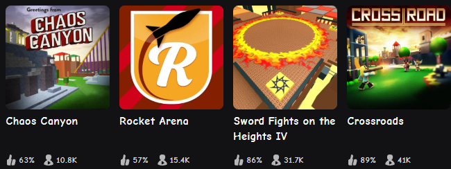 JixxyJax's tweet photo. The player count on these games is INSANE, These are the original games from 2007 and 2008! #robloxㅤ https://t.co/HXYhRsceqA