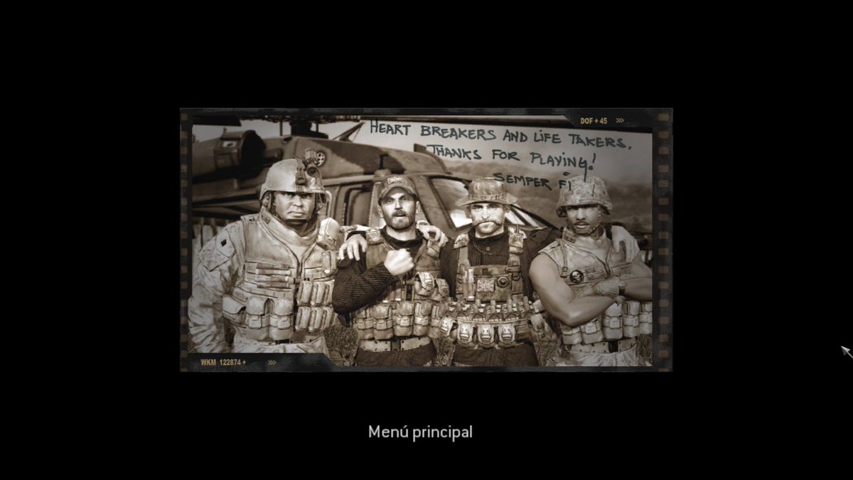 abi_cesaire's tweet photo. Termine el COD4 Modern Warfare, fue un buen juego la verdad, admito que tarde un rato por estar aconstumbrada a las versiones modernas pero no quita que es un gran juego y me gusto mucho jugarlo, mas en el POV de Soap. 
Gracias @ItsShadowGamer por ayudarme y estar conmigo. https://t.co/tld9T0C0yR
