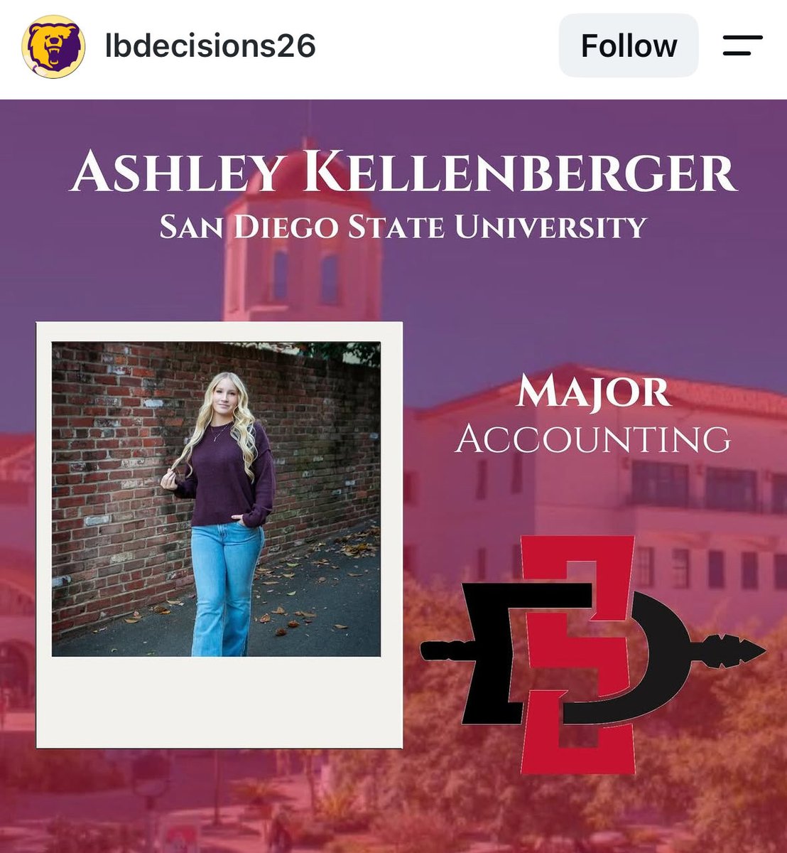 ElectionMapsIF's tweet photo. Ashley Kellenberger likes to joke about murder

She graduated from Lake Braddock Secondary School in Fairfax County Virginia and is currently a comms major at San Diego State https://t.co/yWsjIPIzhy