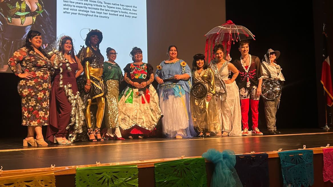 BubblyPepsi's tweet photo. The committee said “Selena” and we said “bet!” All the models were beautiful and served the runway perfectly! 🥰✨✨✨ #rasquache #rasquachic #selena #selenaquintanilla #fashionshow https://t.co/d8ATYfO2Xg