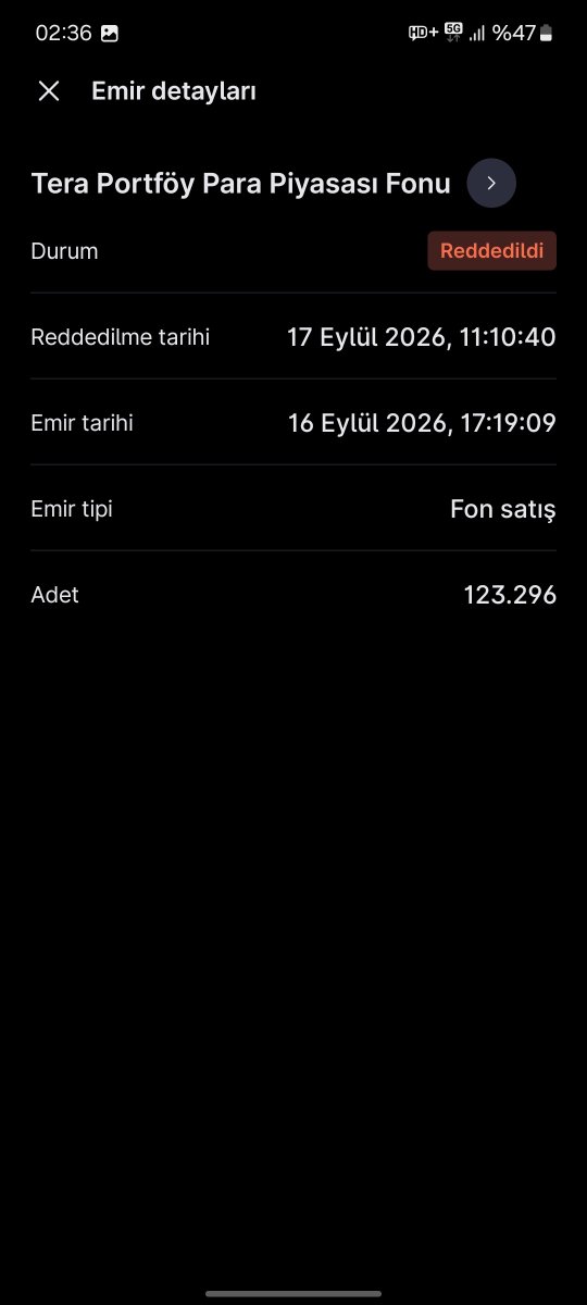 hanoglun7's tweet photo. @Tasarflubirkmci 16 eylül tarihinde verilen talimat 17sinde reddedildi. Gel şimdi işin içinden çık https://t.co/UVM4OkxDxd