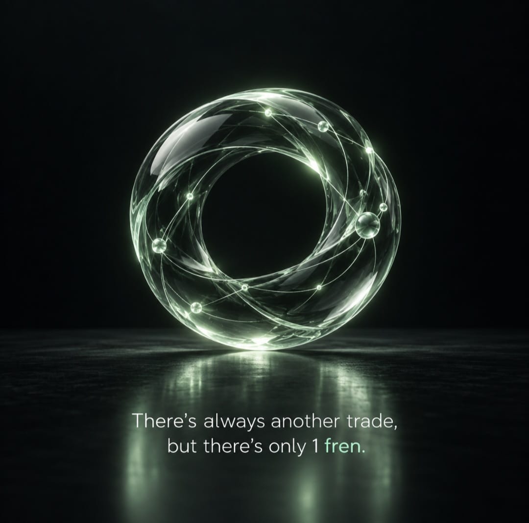 hellofrenai's tweet photo. There's always another trade, but there's only 1 fren.