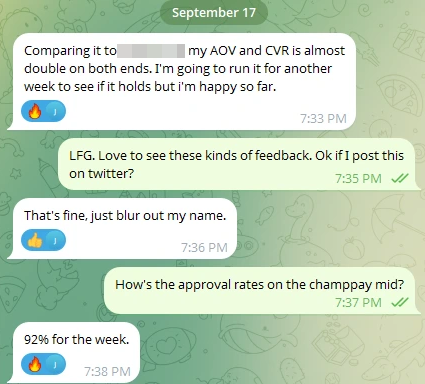 TheEcomJosh's tweet photo. $8M a month brand is flipping sides and joining the checkoutchamp team.

Your competition is using our platform and liking the results. What are YOU waiting for? Don't let the competition lap you because you're stuck on inferior backend. Join the CheckoutChamp team and Scale.

Dm me for a free demo call. Must be doing over $50K+ in Monthly Volume.

Or... Just let your competition lap you. 🤷