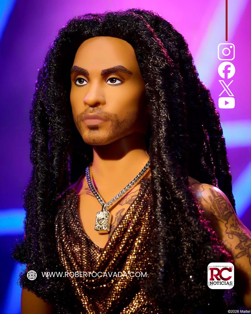 rcavada's tweet photo. ¡Lenny Kravitz se convierte en Ken! Así luce la INCREÍBLE muñeca de Barbie

https://t.co/ljIxTqOUTY

#RobertoCavada #RCNoticias #LennyKravitz #Barbie #Mattel #Kenbassador https://t.co/8VjHvrVwxQ
