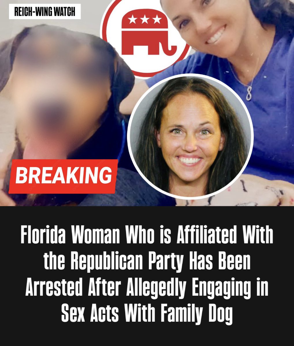 ReichWingWatch's tweet photo. 🚨A Florida woman who is affiliated with the Republican Party is facing a felony charge after investigators say home surveillance footage caught her engaging in sexual activity with her family’s dog.

Malia Elizabeth Nummerdor, 38, of Punta Gorda, was arrested Tuesday by the Charlotte County Sheriff’s Office on a charge of sexual activity involving animals, a second-degree felony. 

The investigation opened after detectives learned of social media posts alleging the abuse.

Investigators say they obtained sworn statements and surveillance video to back it up.

During questioning, Nummerdor reportedly confirmed she was the person in the footage and that the dog was the family pet, though she denied anything sexual happened and couldn’t give investigators a consistent explanation for what the video showed. She then requested an attorney and the interview ended.

Charlotte County Sheriff Bill Prummell didn’t hold back, saying he was “at a loss for words” over the case, adding he doesn’t understand how anyone could smile for a mugshot after an arrest this disturbing.

Nummerdor is being held on $35,000 bond.

Florida’s voter file lists her as affiliated with the Republican Party in Charlotte County. She also got a shoutout from a “TRUMP SUPPORTERS FROM FLORIDA” page in 2024 during Trump’s most recent president run.

Since the story broke, she appears to have scrubbed and renamed her Facebook profile.