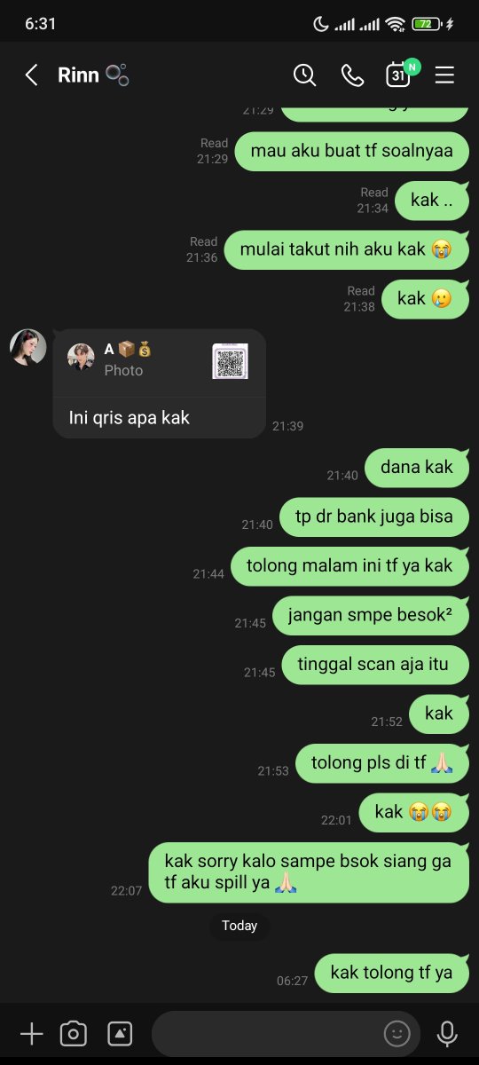 looviepjms's tweet photo. HELP RT PLS!

INDIKASI SCAMMER TF YEN PAYPAY!
post akan dihapus jika dana sudah direfund.

alasan mulu dr awal. emg mau nipu aja. hati-hati penipuan dia open jastip jp juga. semalem ga bales tp ak tag di X bales

@pickifleurie pickifleurie

#zonauang #bealanja https://t.co/o6JMPyrgT1