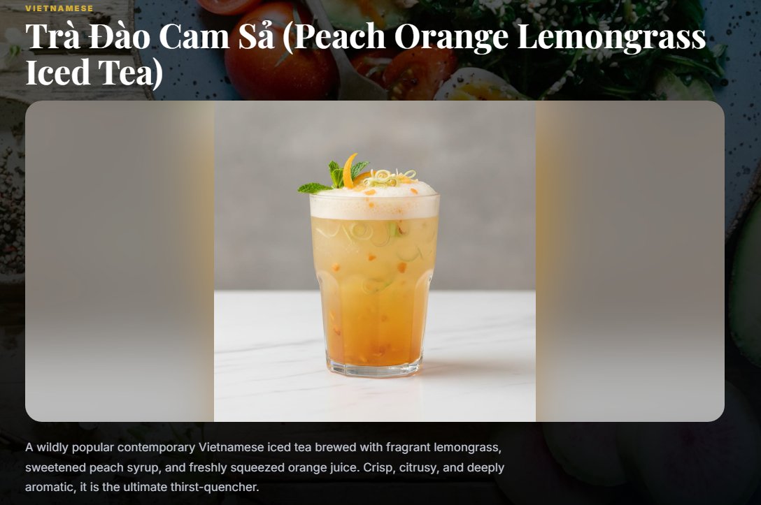 MixChefAI's tweet photo. Asked MixChefAI to beat the heat — and it poured Trà Đào Cam Sả: Vietnamese iced tea with fragrant lemongrass, sweet peach syrup &amp; fresh-squeezed orange 🍑🍊
Crisp, citrusy, ridiculously refreshing. Yours free (no card) → https://t.co/zeAfgBBsQ3 🧊
#MixChefAI #AIrecipes https://t.co/SutaItGzsQ