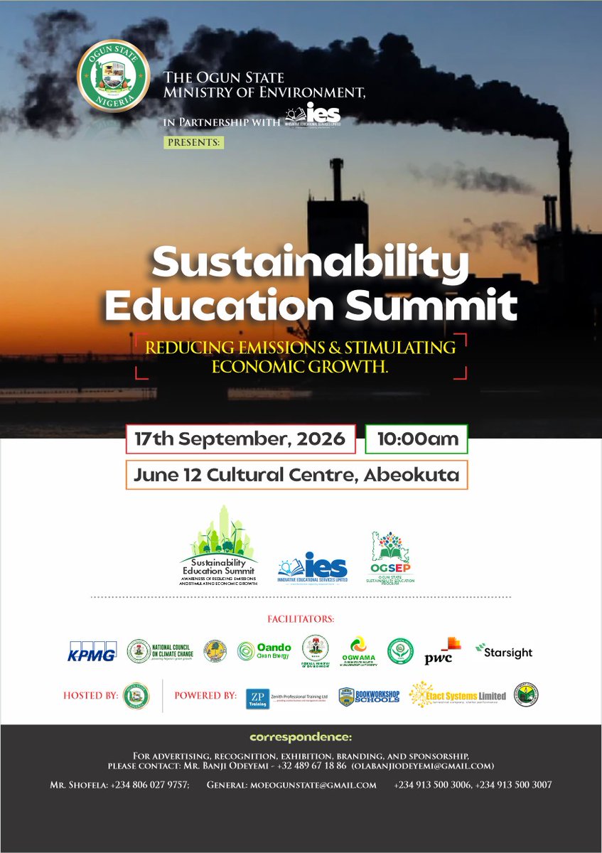 InnovativeEduc6's tweet photo. We are grateful to all partners and facilitators for making the Ogun State Sustainability Education Summit a success. https://t.co/izQ0c0ffXp