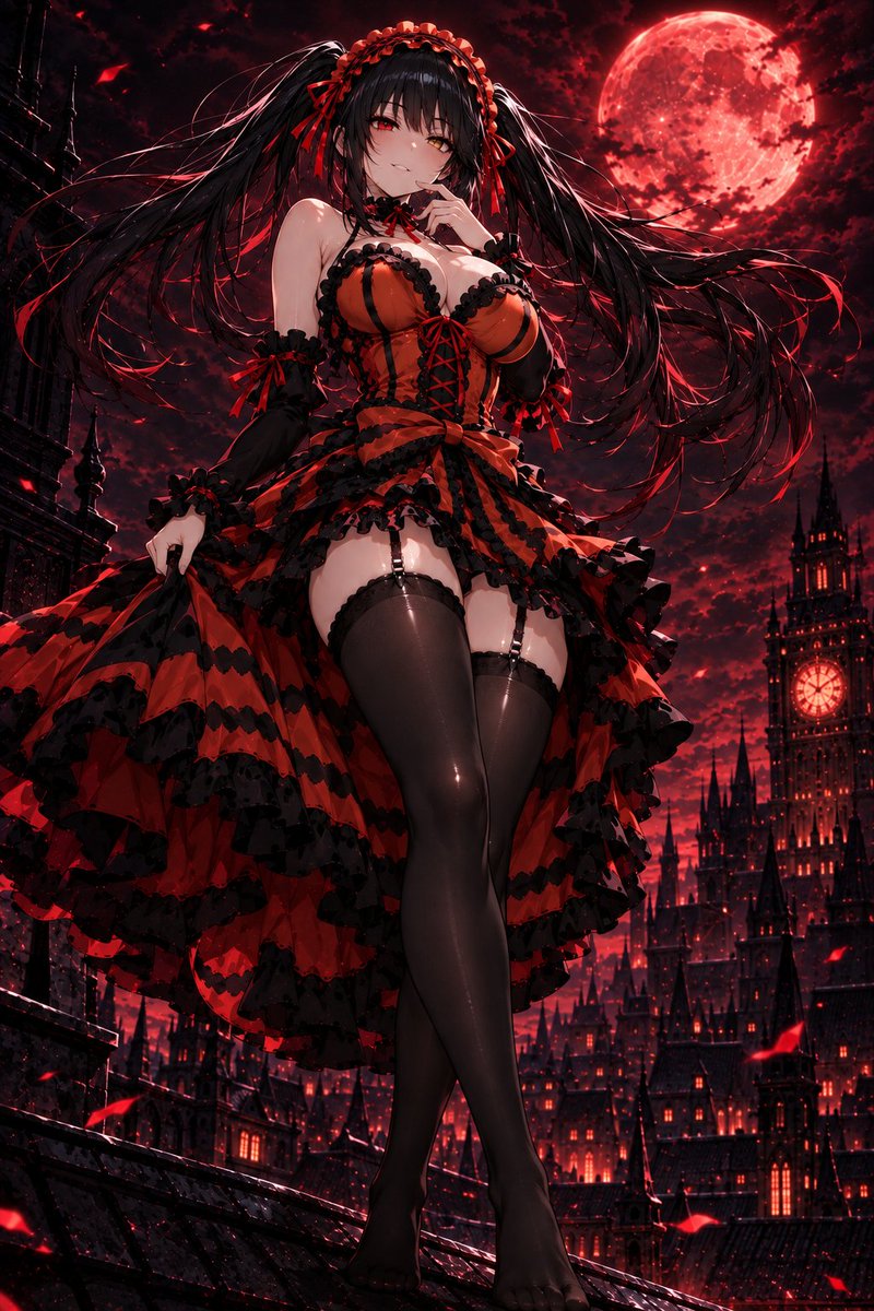 CreaterArt1418's tweet photo. 🕰️ Kurumi's Crimson Night 🌙🖤
#kurumitokisaki #時崎狂三 #datealive https://t.co/VjevX7g3hi
