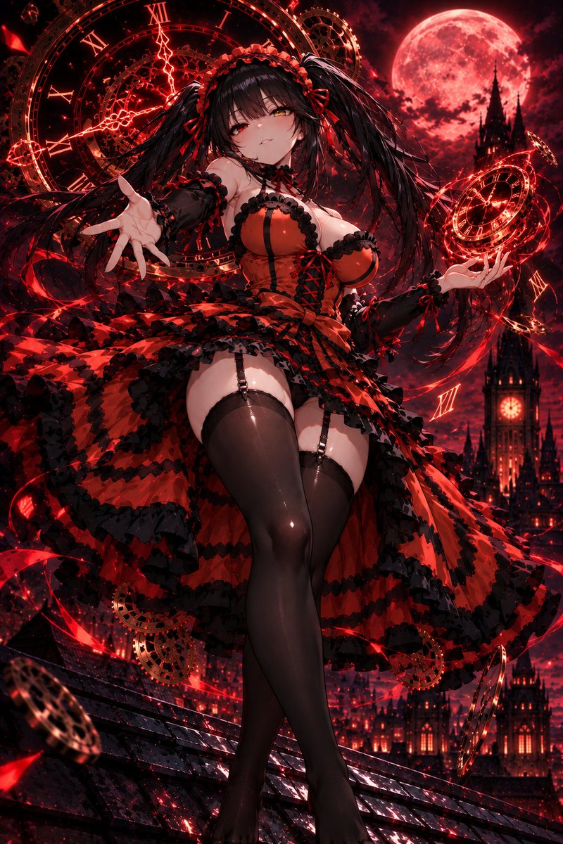 CreaterArt1418's tweet photo. 🕰️ Kurumi's Crimson Night 🌙🖤
#kurumitokisaki #時崎狂三 #datealive https://t.co/VjevX7g3hi
