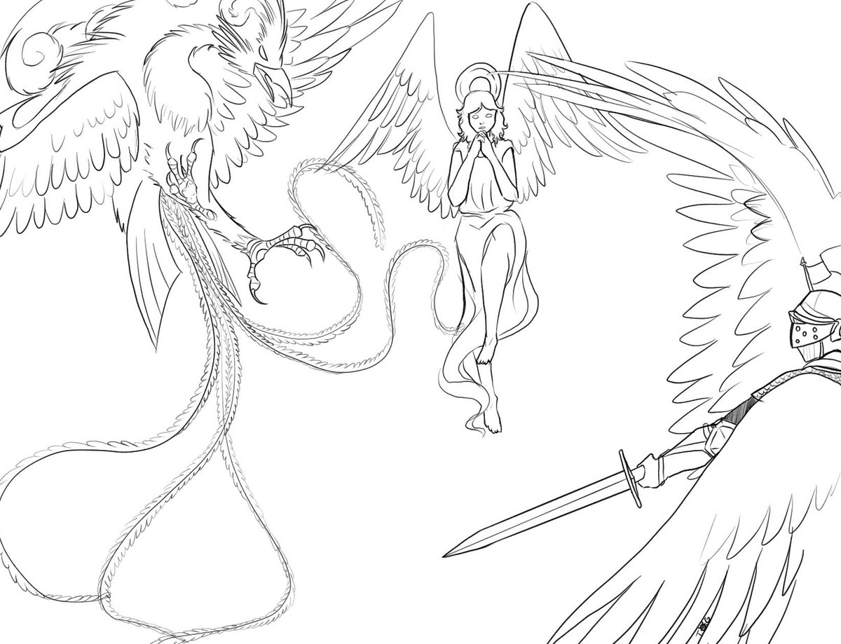 NoireDrag0n's tweet photo. Who do you think they are fighting?
#fanart #WIP #Nahobino #SMTV #ShinMegamiTensei https://t.co/sNCUGXoNvd