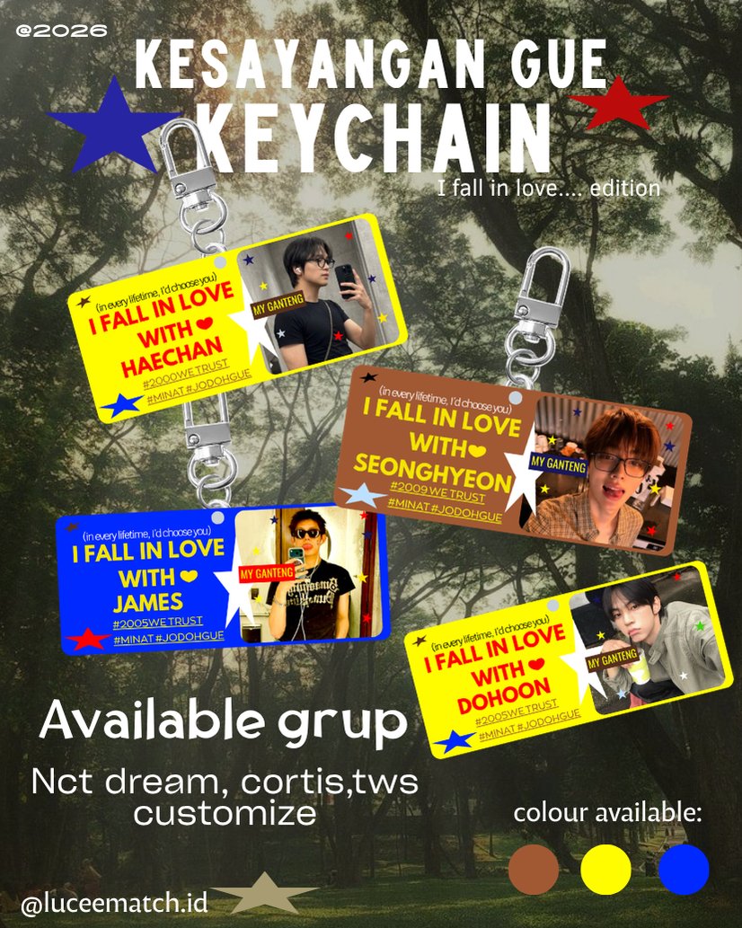 luceematchid's tweet photo. ✷help like &amp; rt appreciated]💗 

PRE-ORDER FALL IN LOVE KEYCHAIN 
by @luceematchid 

☆☆  pre—order periode : 17 - 25September 2026๑˖⑅ 

https://t.co/k6ORKZwl58 https://t.co/vMnxDPG2UM
