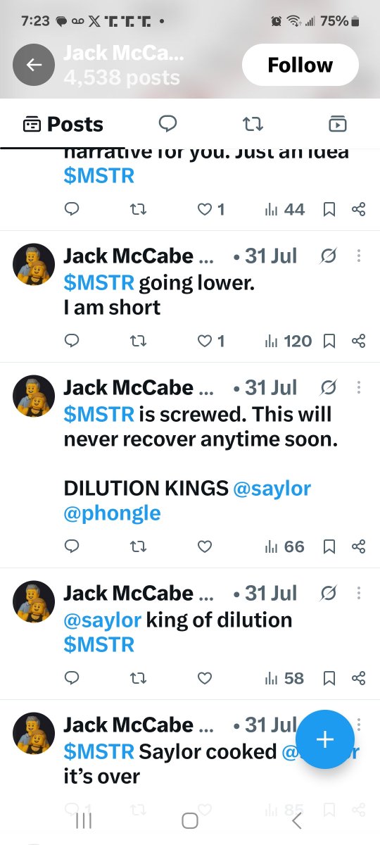 RemyHaze11's tweet photo. @bigern_ern @KevinMelnuk He shorted $mstr at the bottom. $mstr is up 50% since . https://t.co/G3JtEs52Ts