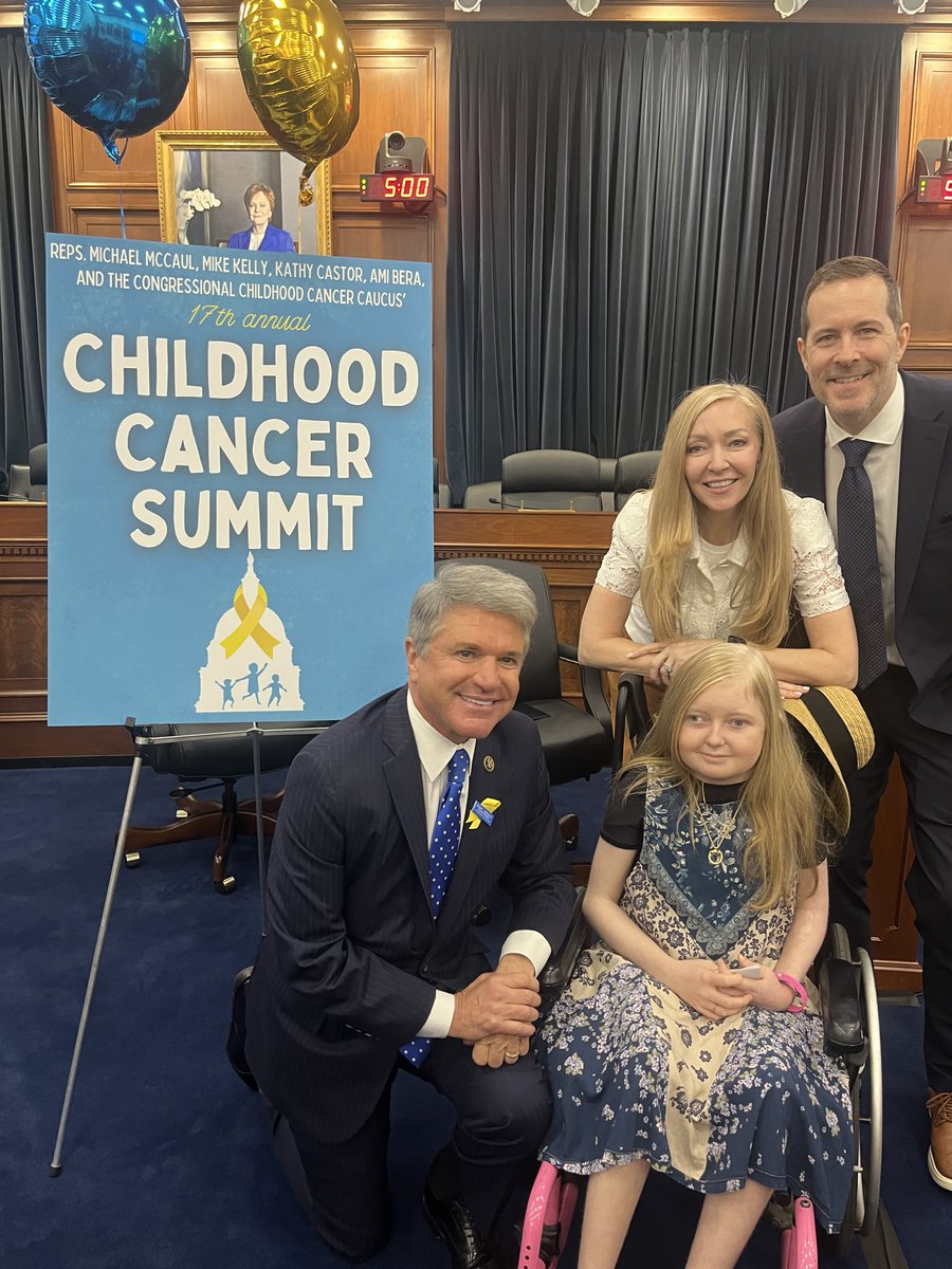 RepMcCaul's tweet photo. I founded the Congressional Childhood Cancer Caucus in 2009 with one goal: to give children with cancer a voice in Washington. Seventeen years later, we've passed several pieces of game-changing legislation, funded hundreds of millions of dollars of research, and dramatically expanded treatment options for these precious children.

Today, we gathered at my 17th annual Childhood Cancer Summit to celebrate our many victories, to remember and honor the legacies of the children we've tragically lost, and to spread hope.

It has been the highlight of my career to get to know these courageous kids and to see many their lives changed through our work. They are my biggest inspiration, and I will never stop fighting until cancer can no longer threaten their futures.