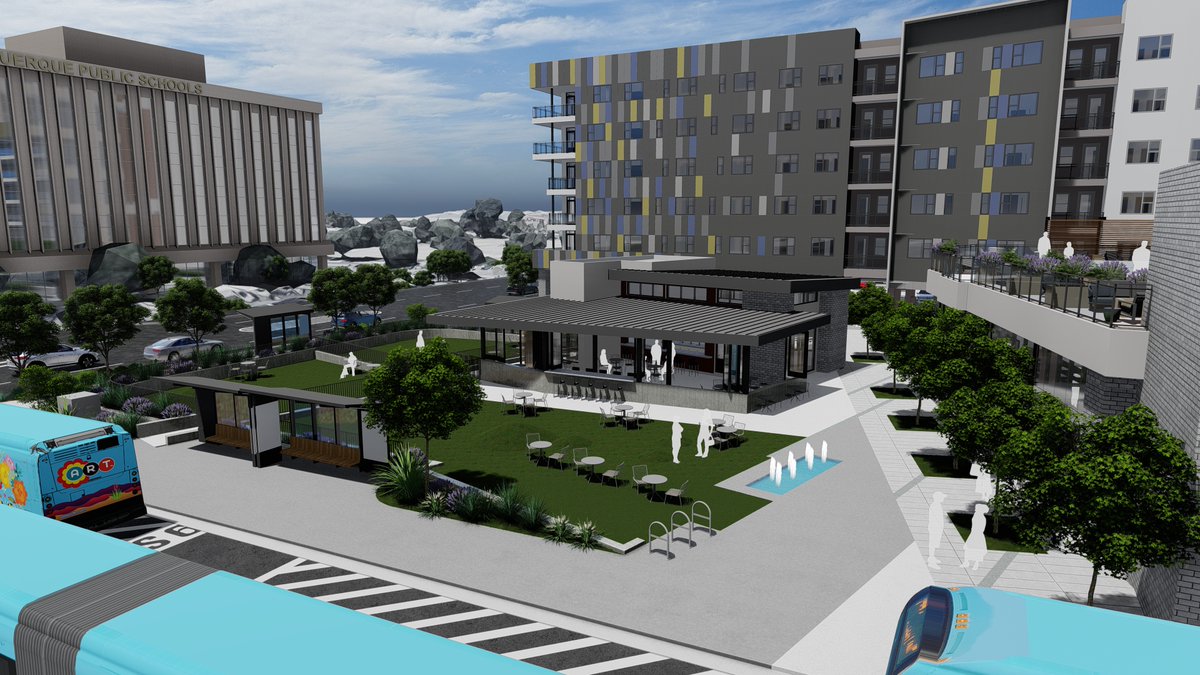 abqride's tweet photo. Uptown Connect Secures More than $30 Million in New Funding.

Uptown Connect secured two new funding sources from the New Mexico State Board of Finance  and the Housing New Mexico MFA to support the project.

Learn more: https://t.co/D6f3dMQEdO

#OneABQ #ABQRide https://t.co/XHUQ67Vcg5