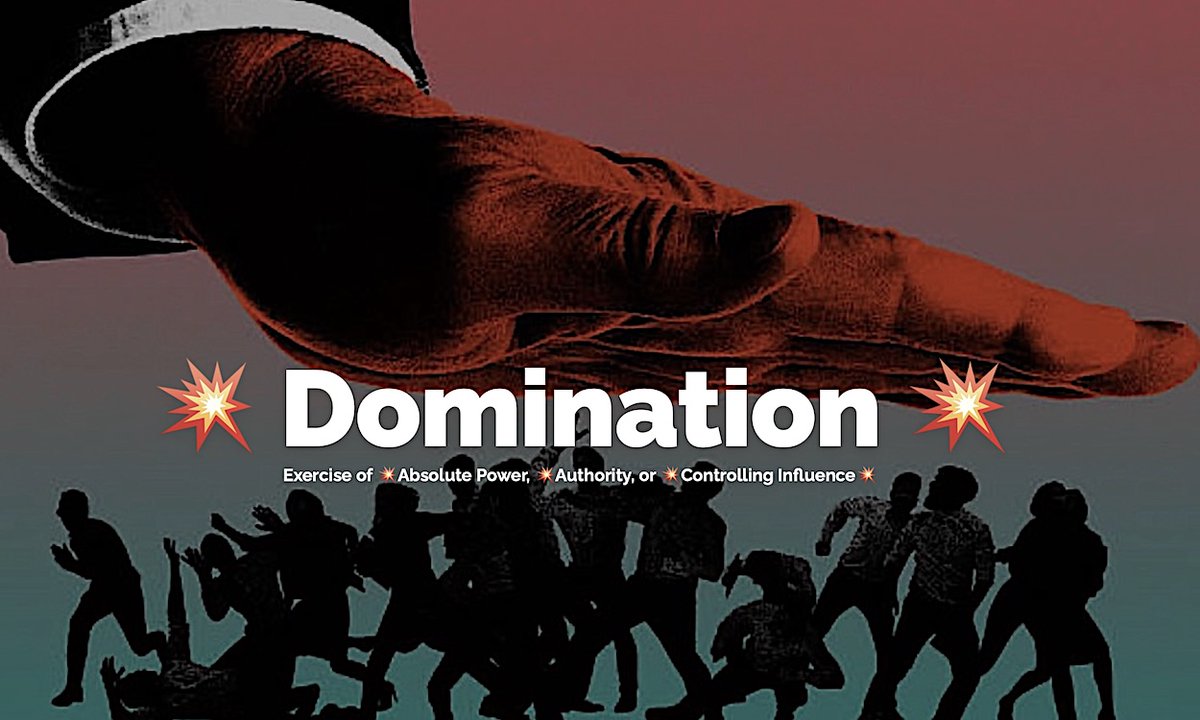 iInternationa14's tweet photo. .
💥DOMINATION https://t.co/CMMQ4riDTk💥
Domination is The Exercise of Absolute Power, Authority, or Controlling Influence over Others
#Domination #AbsolutePower https://t.co/kITU8aopFe