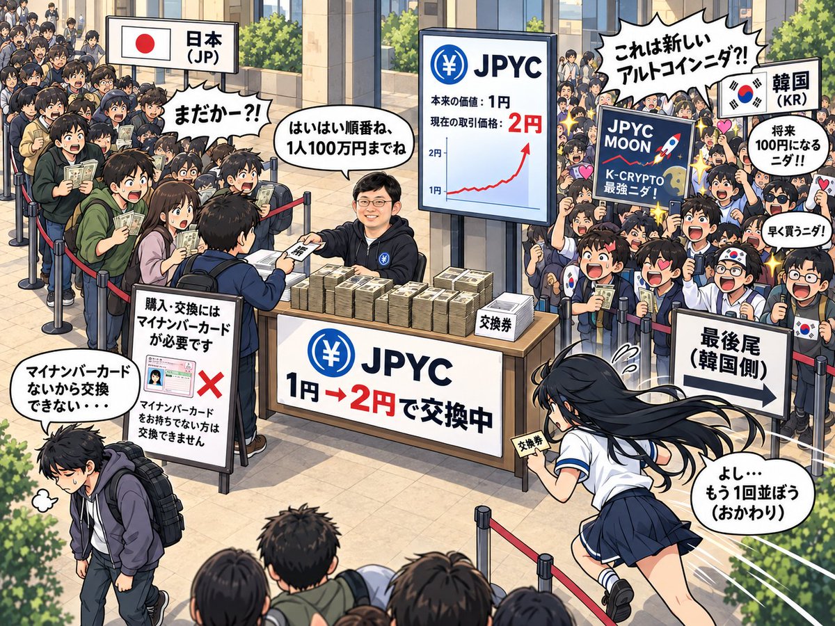 TEK_OKI's tweet photo. JPYCデペグ事件まとめ https://t.co/PsJcwwf7hx