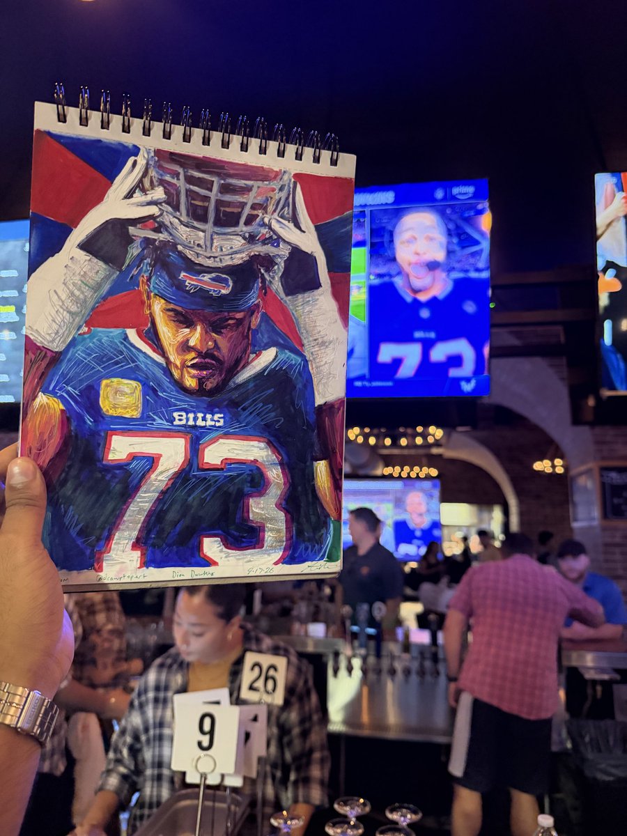 drawptopart's tweet photo. @NFLonPrime @BuffaloBills popped up on the screen just when I finished https://t.co/LQ7AEKoH2Y